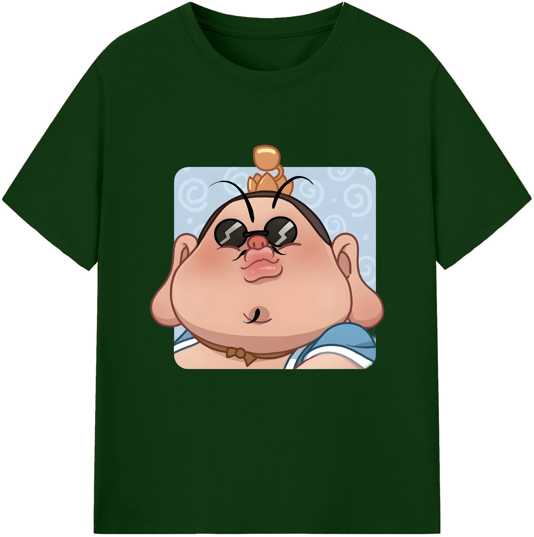 （画像用） Ne Zha 2 ナタ 魔童の大暴れ 綿100％半袖Tシャツ（フロントプリント）